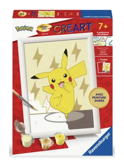 Peinture par numeros - pokemon - creart - 'ravensburger' - Kiabi