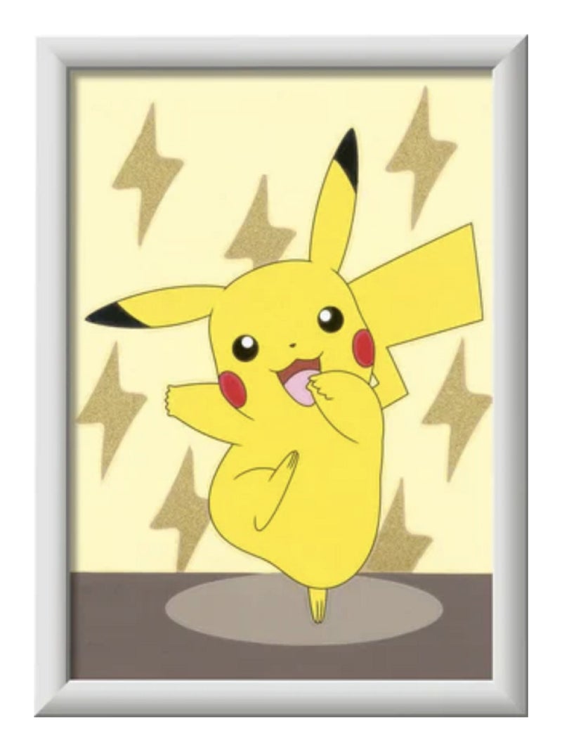 Peinture par numeros - pokemon - creart - 'ravensburger' Jaune - Kiabi