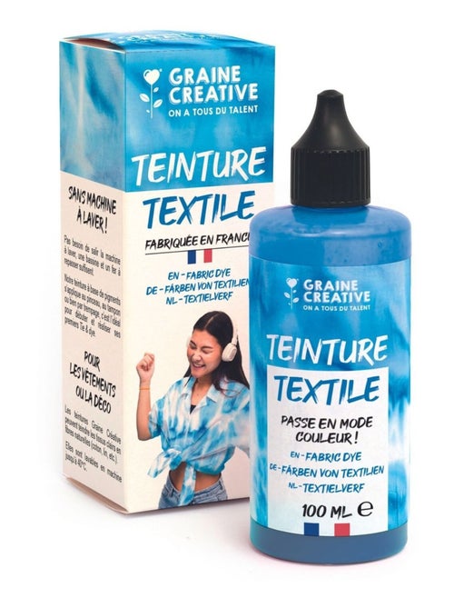 Peinture pour textile 100 ml effet tie and die - - Graine Créative - Kiabi