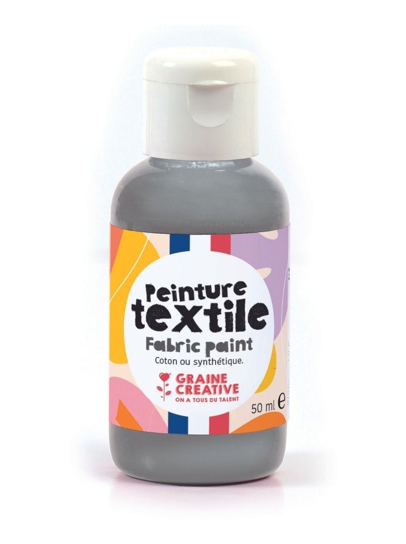 Peinture pour textile 50 ml - argenté - Graine Créative Argenté - Kiabi