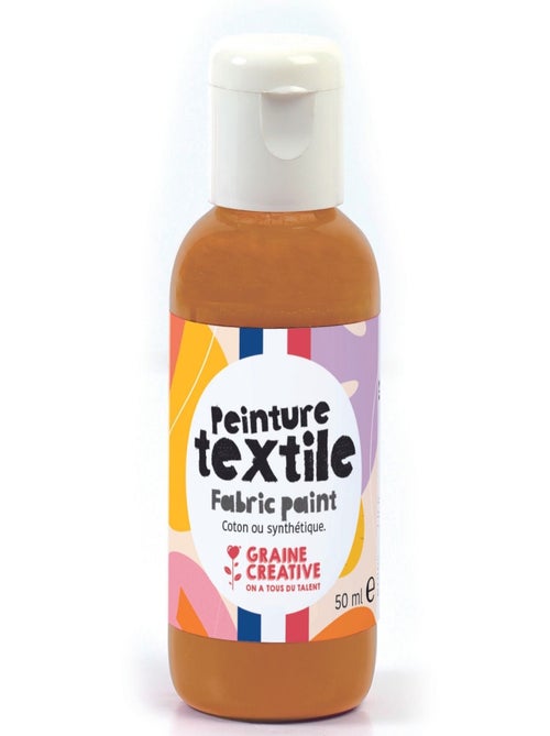 Peinture pour textile 50 ml - caramel - Graine Créative - Kiabi