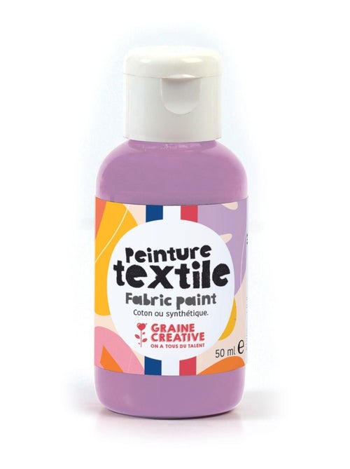 Peinture pour textile 50 ml - lilas - Graine Créative - Kiabi
