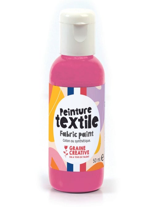 Peinture pour textile 50 ml - magenta - Graine Créative - Kiabi