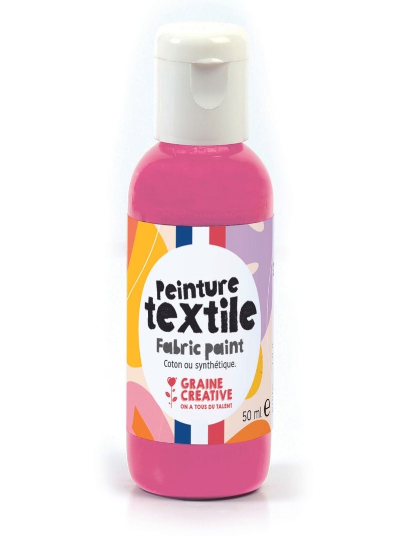 Peinture pour textile 50 ml - magenta - Graine Créative Violet - Kiabi