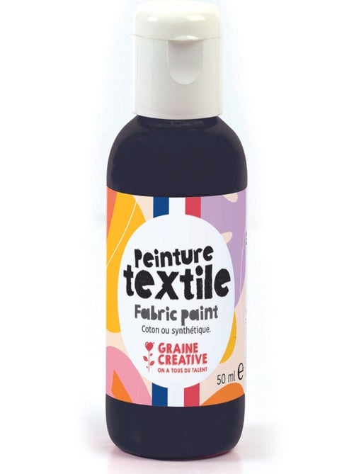 Peinture pour textile 50 ml - noir - Graine Créative - Kiabi