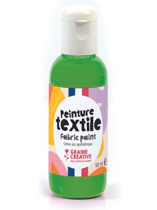 Peinture pour textile 50 ml - vert - Graine Créative - Kiabi