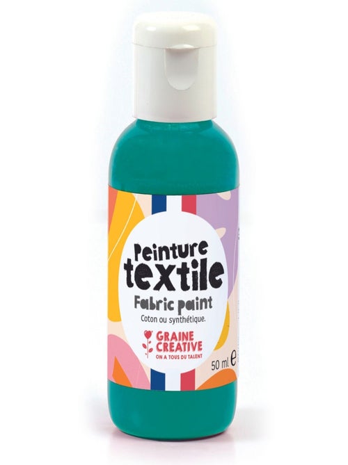 Peinture pour textile 50 ml - vert canard - Graine Créative - Kiabi