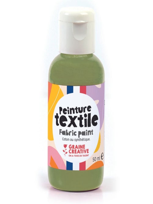 Peinture pour textile 50 ml - vert kaki - Graine Créative - Kiabi