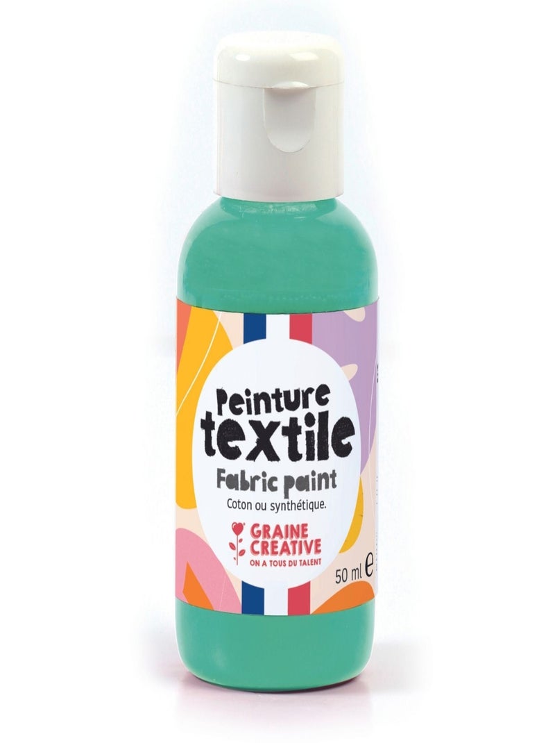 Peinture pour textile 50 ml - vert menthe - Graine Créative Vert - Kiabi