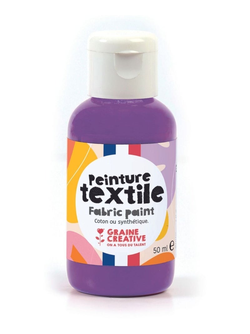 Peinture pour textile 50 ml - violet - Graine Créative Violet - Kiabi