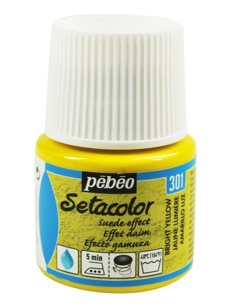 Peinture Textile Setacolor Opaque Effet Daim Jaune Lumi Re Ml N A Kiabi