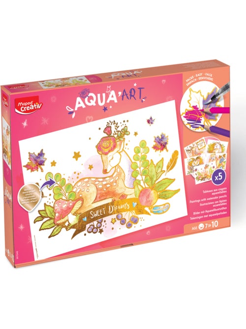 Peintures aquarelle animaux - Kiabi