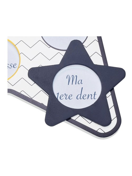 Pèle-mêle 12 photos en bois étoile - SAUTHON - Kiabi