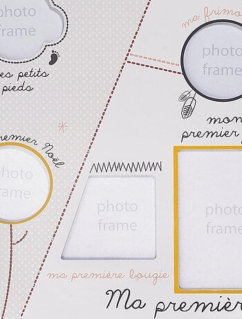 Pèle-mêle 12 photos en bois Tipi - SAUTHON