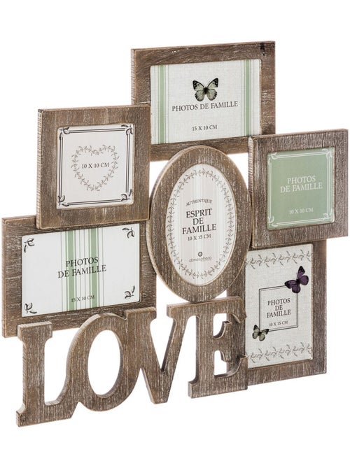 Pêle-mêle 6 Photos Campagne - 42 x 40 cm - Kiabi