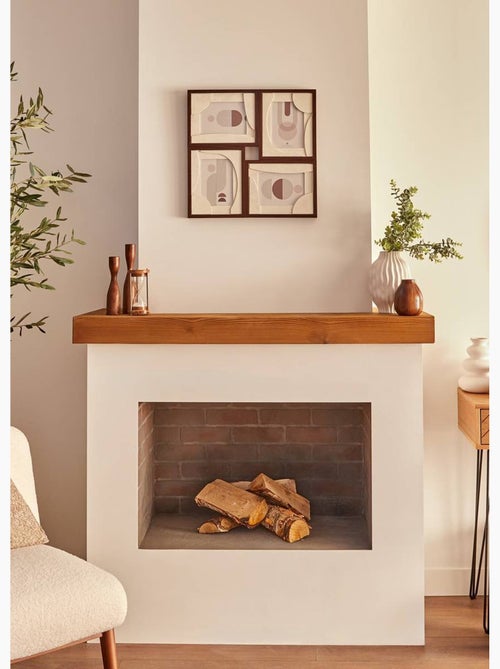 Pêle mêle carré bois, 4 cadres photos - Atmosphera - Kiabi