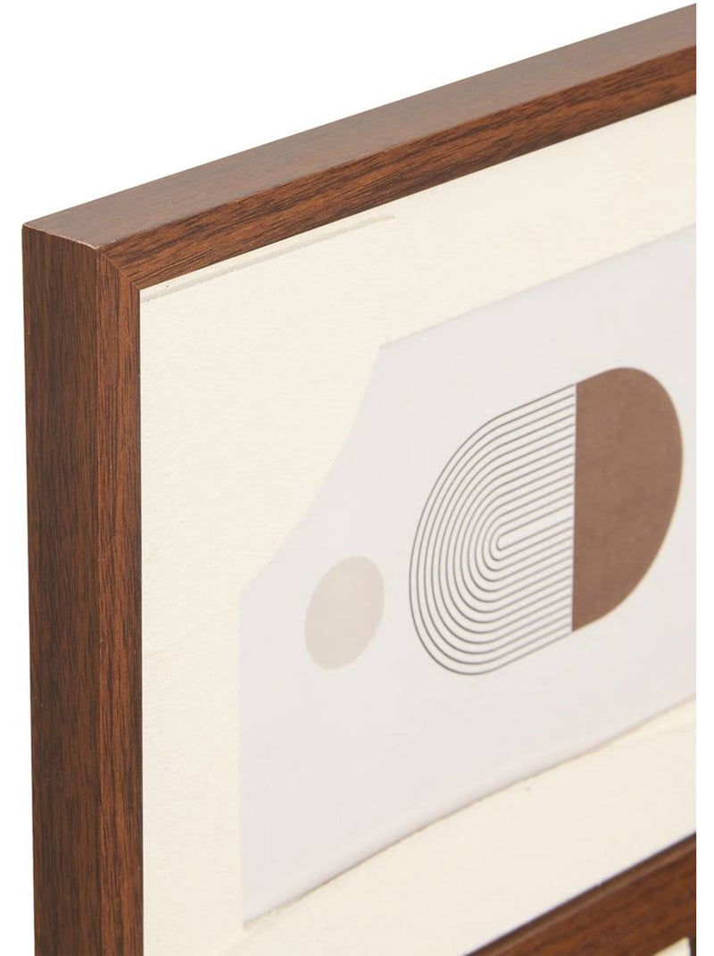 Pêle mêle carré bois, 4 cadres photos - Atmosphera Marron - Kiabi