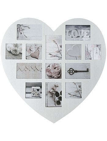 Pêle-mêle cœur Patine - 13 Photos