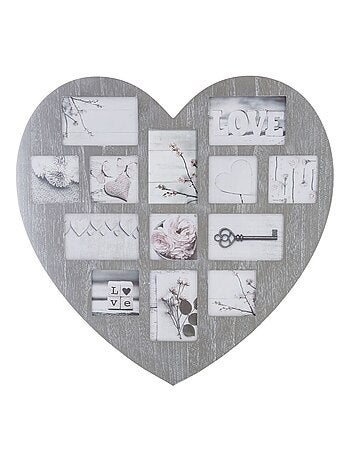 Pêle-mêle cœur Patine - 13 Photos