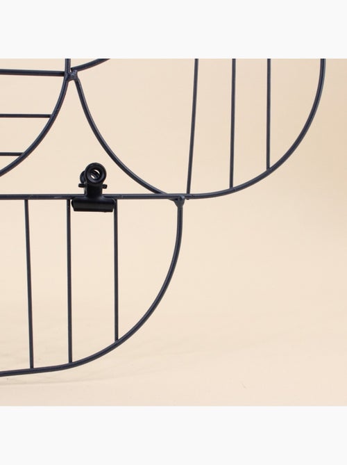 Pêle-mêle design en métal noir 59x31cm - Kiabi