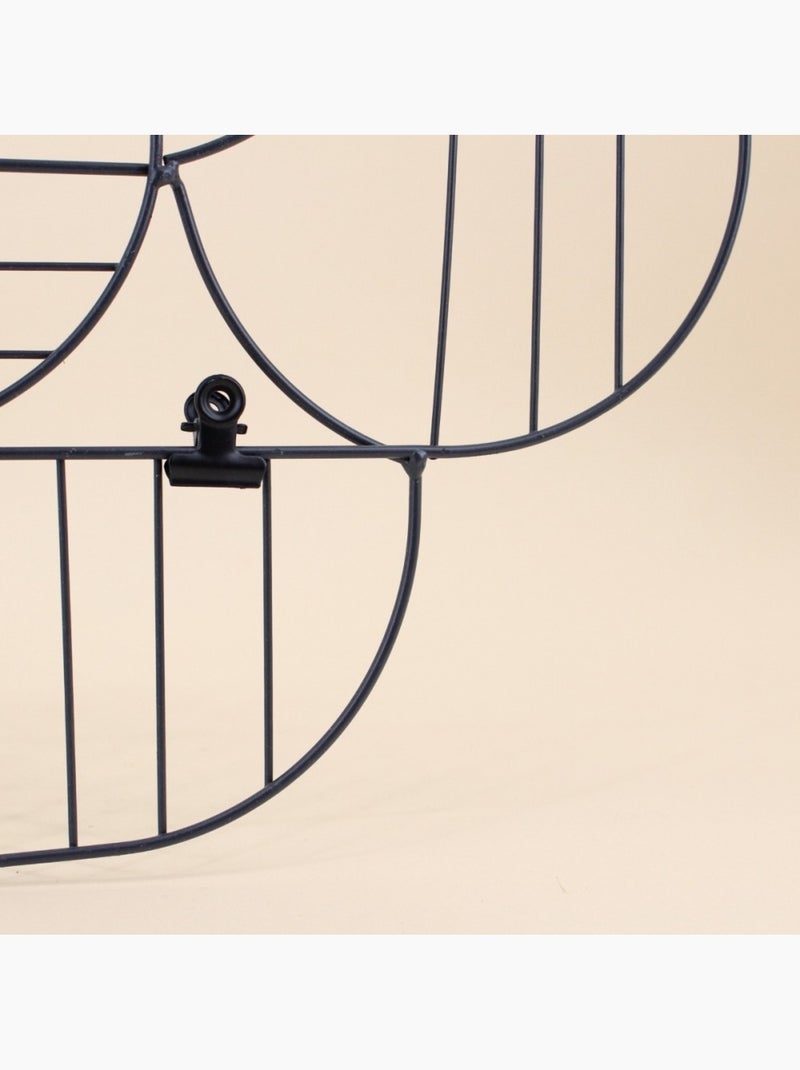 Pêle-mêle design en métal noir 59x31cm Noir - Kiabi