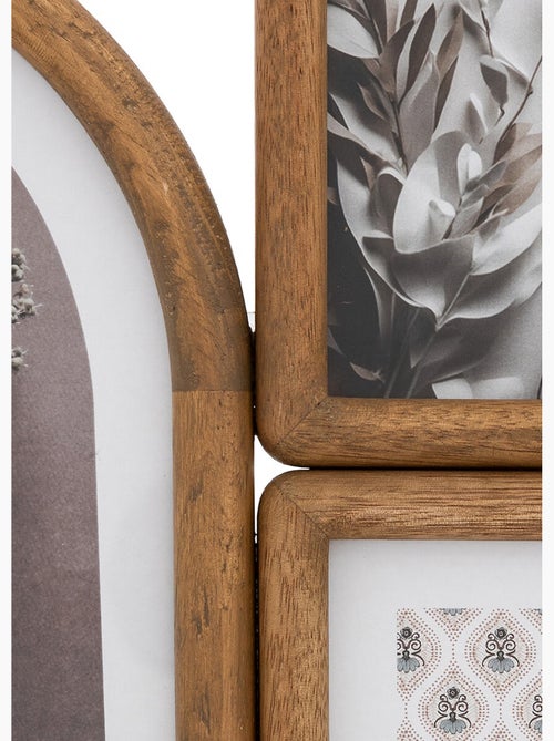 Pêle mêle en bois avec 7 cadres photos - Atmosphera - Kiabi