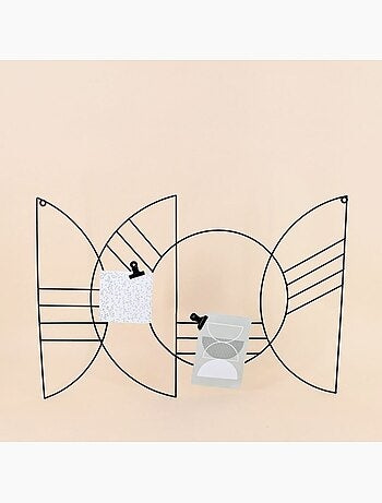 Pêle-mêle en métal noir 60x40cm