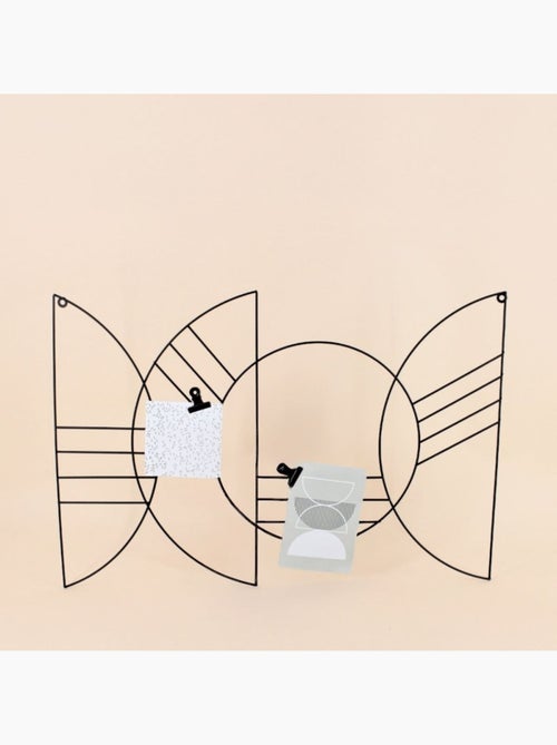 Pêle-mêle en métal noir 60x40cm - Kiabi