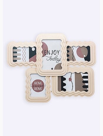 Pêle mêle formes ondulées pour 5 photos - Atmosphera