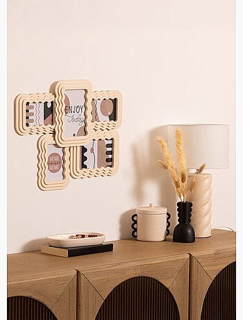 Pêle mêle formes ondulées pour 5 photos - Atmosphera