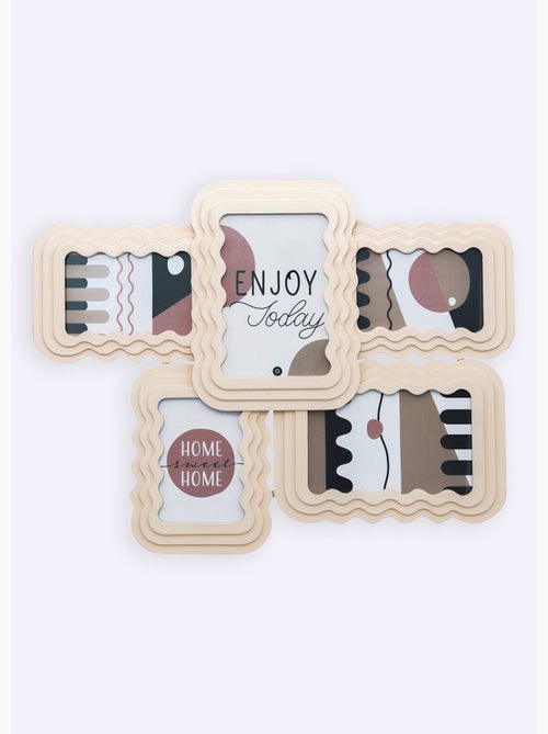 Pêle mêle formes ondulées pour 5 photos - Kiabi Pêle mêle formes ondulées pour 5 photos - Kiabi