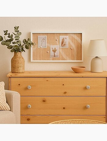 Pêle-mêle magnetique en bambou 60x35cm