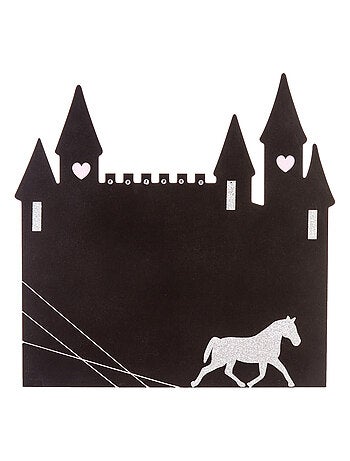 Pêle-mêle mural ardoise en forme de château