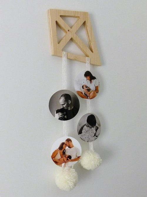 Pele Mele Photos Bois et Dentelle DIY Kit Cerf Volant - Kiabi