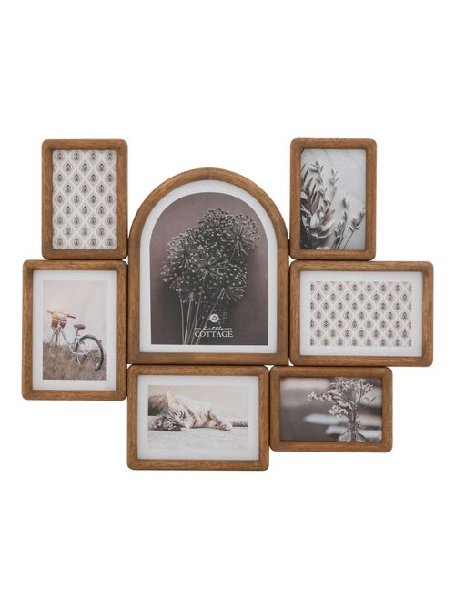 Pêle-mêle vintage 7 photos en bois FELISA - Kiabi