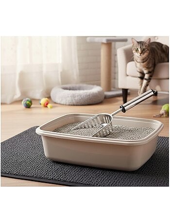 Pelle a litiere pour chat en acier inoxydable Ian