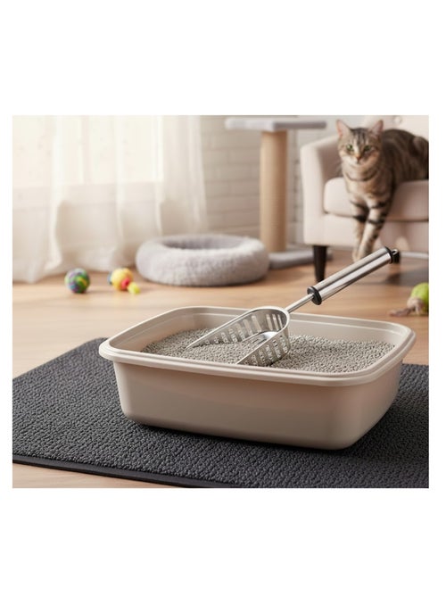 Pelle a litiere pour chat en acier inoxydable Ian - Kiabi