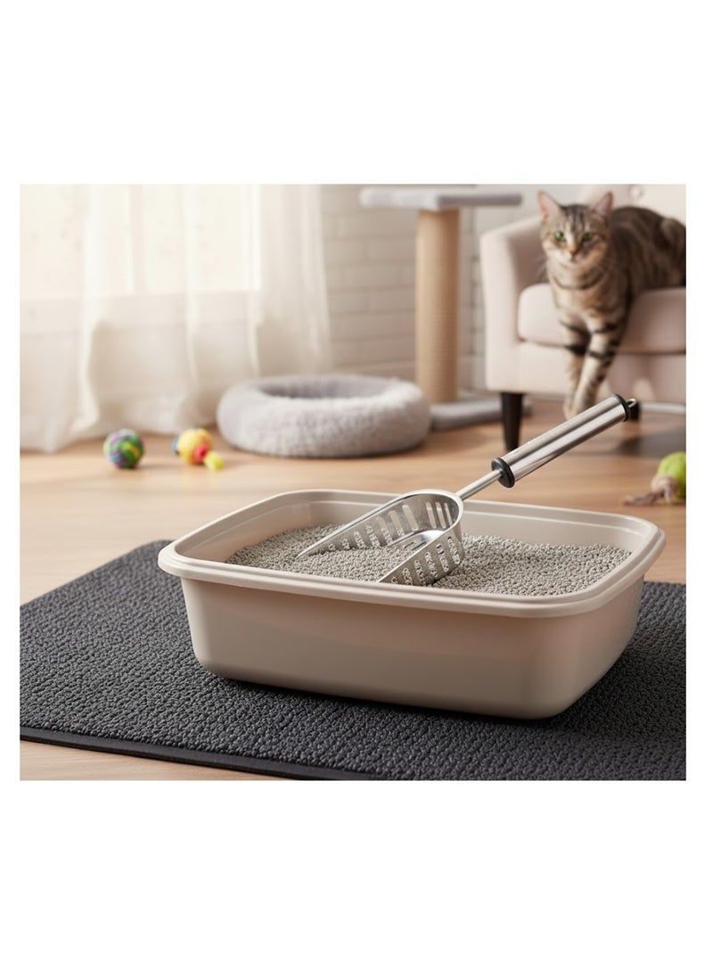 Pelle a litiere pour chat en acier inoxydable Ian Gris - Kiabi