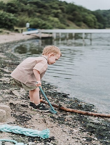 Pelle, râteau et foret à sable