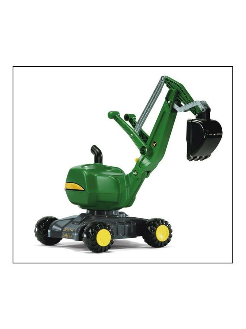 Pelleteuse excavatrice John Deere. Vert - Kiabi