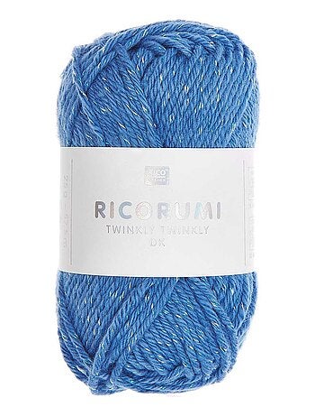 Pelote de coton Ricorumi 25 g - Bleu - Kiabi