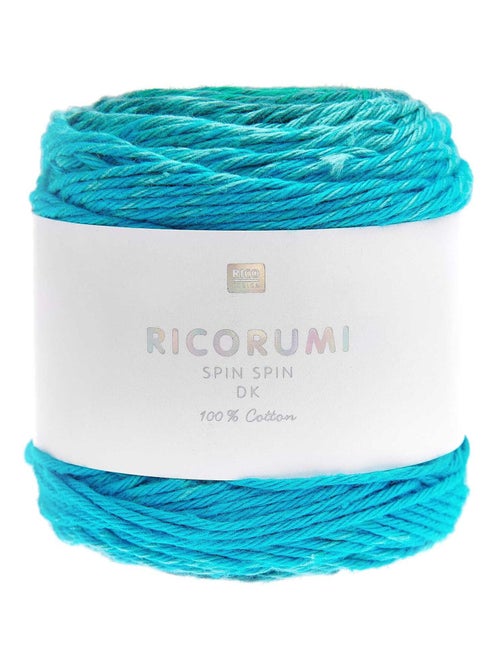 Pelote fil coton turquoise - ricorumi spin spin 50 - Rico Design - Kiabi
