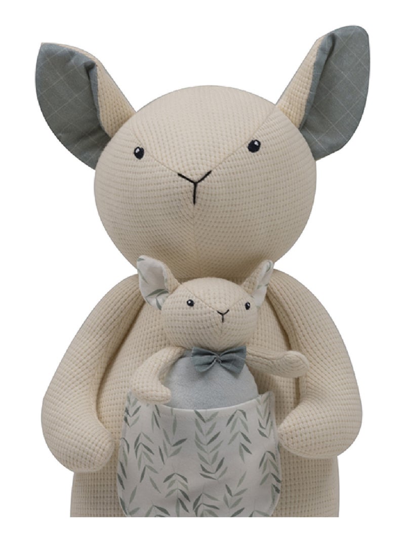 Peluche  -  - Effet crochet Beige coquille - Kiabi