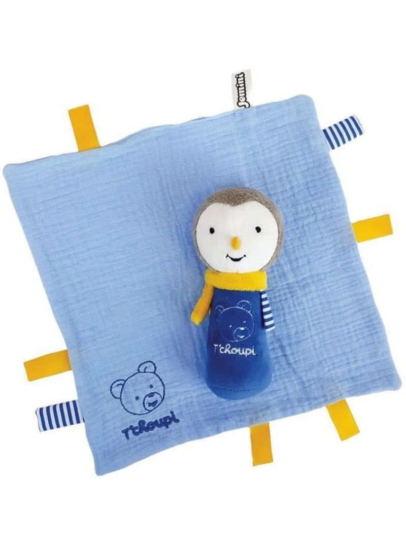 Peluche - Bébé T'Choupi Couinette Avec Hochet Bleu - Kiabi