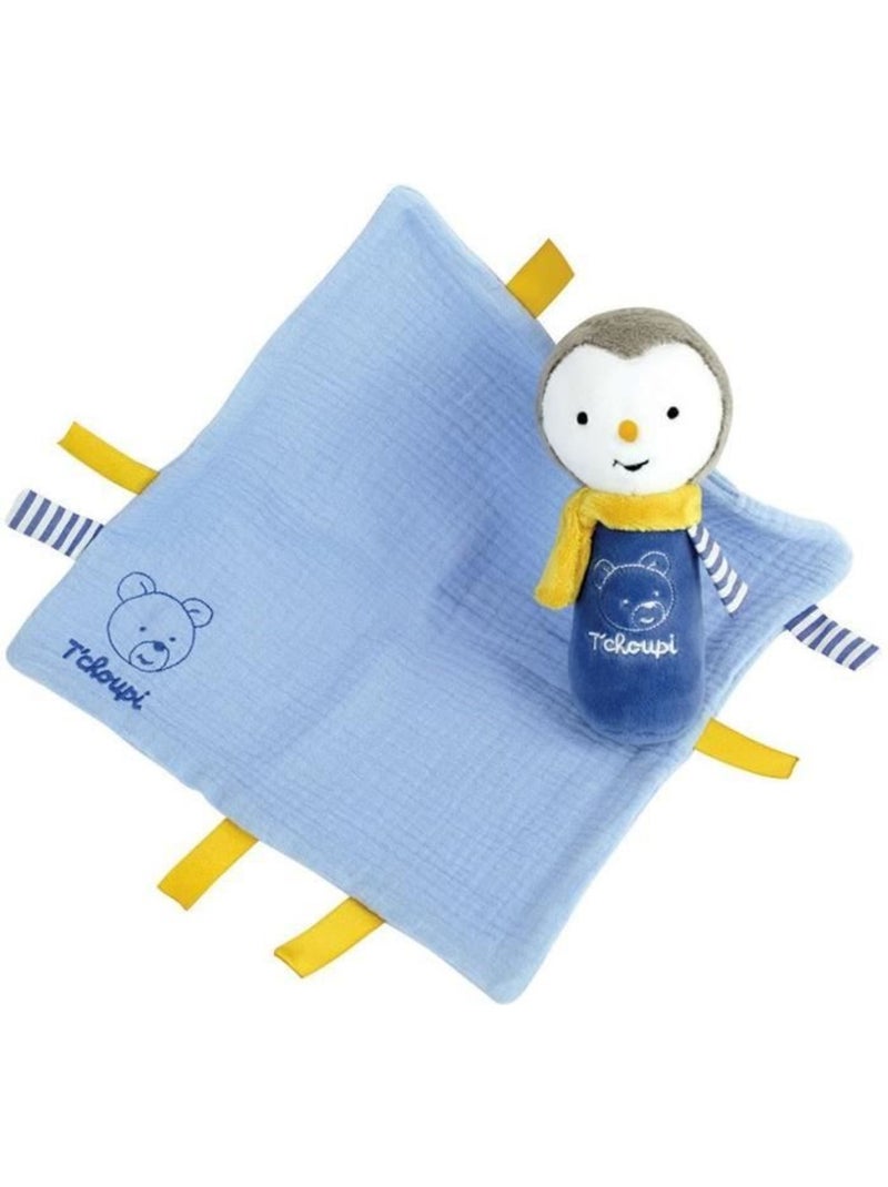 Peluche - Bébé T'Choupi Couinette Avec Hochet Bleu - Kiabi