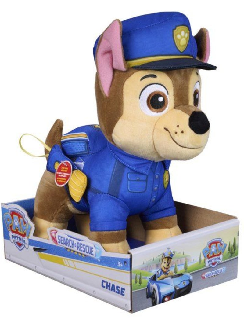 Peluche - chase - 25cm - search & rescue - la pat'patrouille Bleu - Kiabi