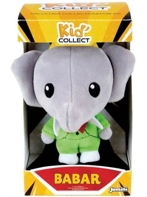 Peluche à collectionner Elephant - JEMINI - BABAR - Kid'collect +/- 13 cm - Kiabi