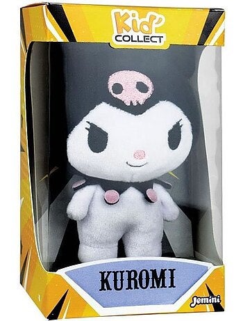 Peluche à collectionner kuromi - jemini - hello kitty - kid'collect +/- 13 cm