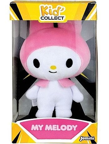 Peluche à collectionner my melody - jemini - hello kitty - kid'collect +/- 13 cm