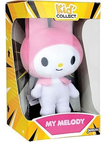 Peluche à collectionner my melody - jemini - hello kitty - kid'collect +/- 13 cm